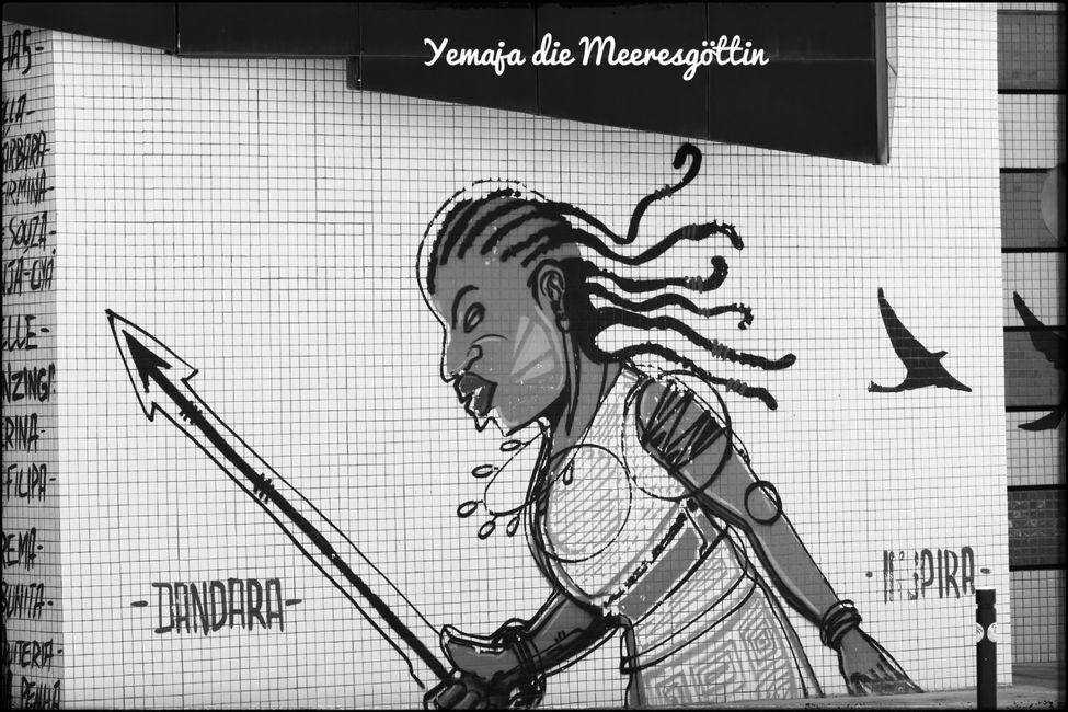 Yemanjá als Streetart