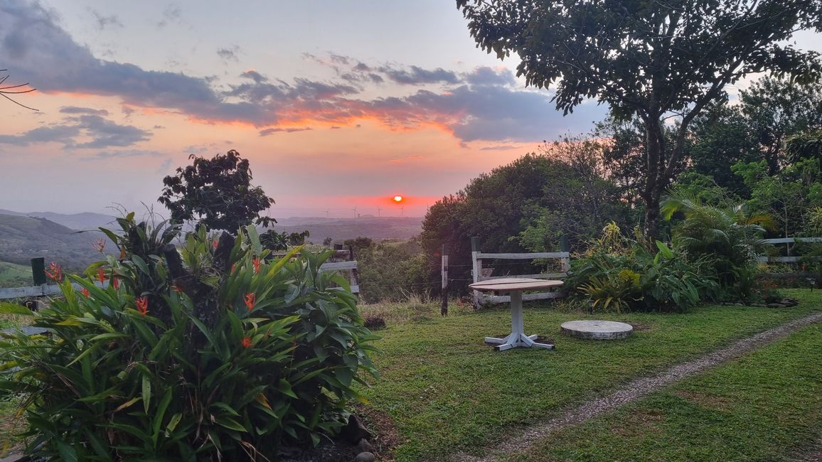 Coucher de soleil à Tilaran