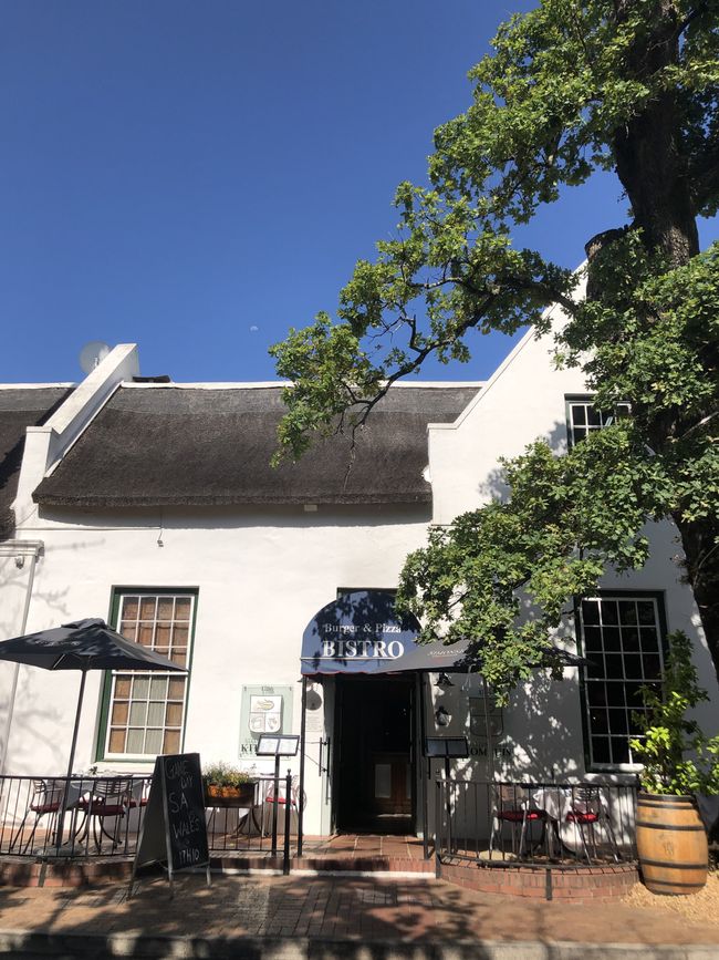 Alte Häuser an der Dorp Street in Stellenbosch