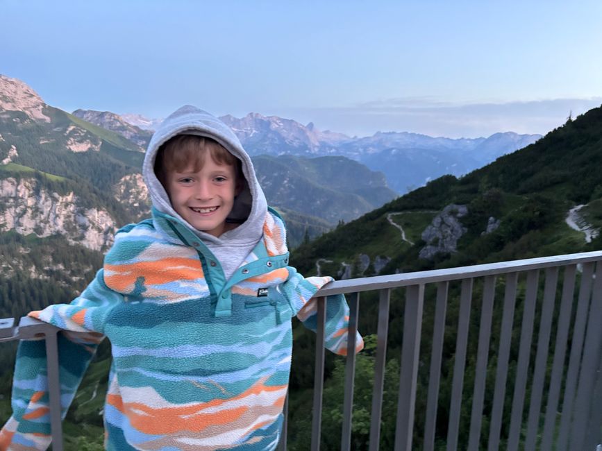 Sommersonnenwende- Feuer auf dem Jenner