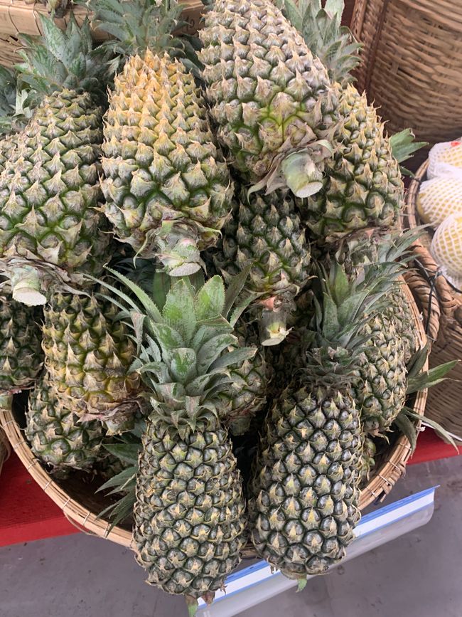 Non-standard pineapple, small and thin