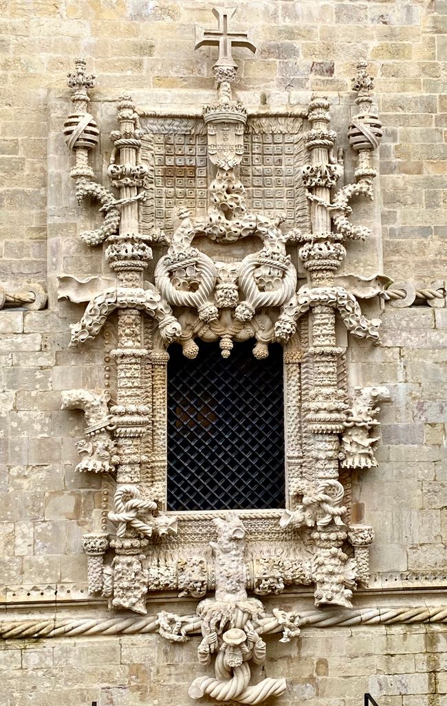 Das wohl berühmteste "Fenster" Portugals: das manuelische Fenster im Convento Christo in Tomar