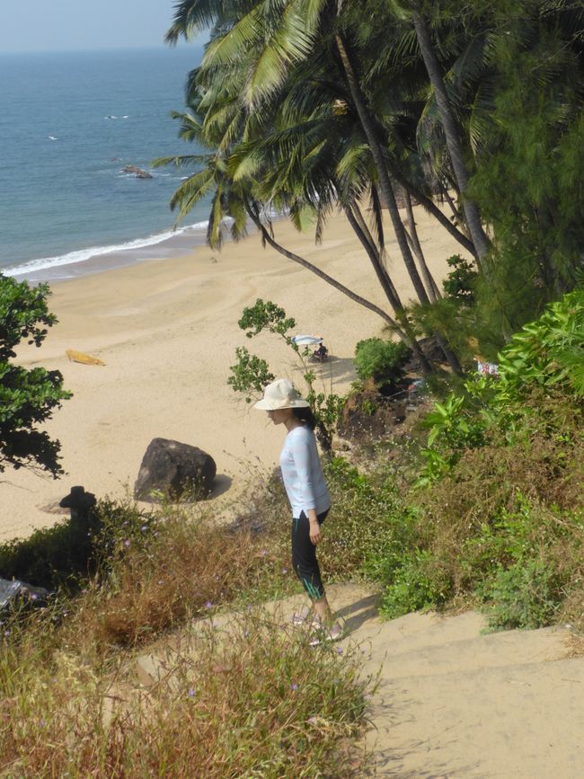 Descendre vers la plage