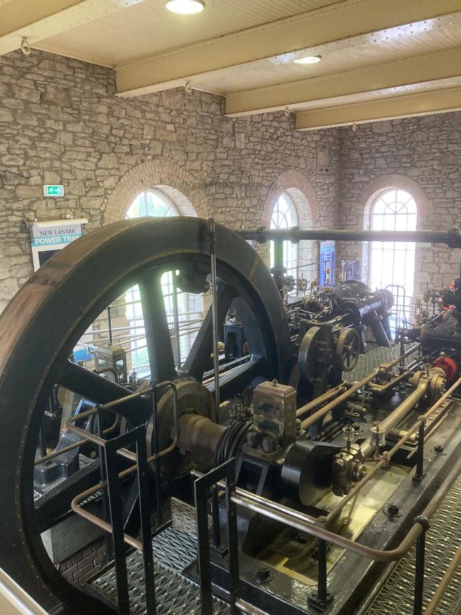 Maschine in der Fabrik von New Lanark
