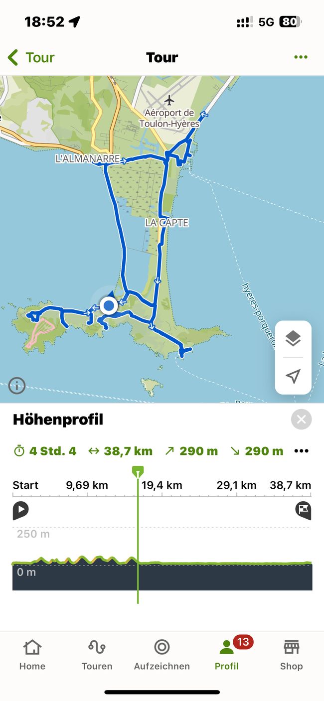 Einmal rund um Giens und Hyeres
