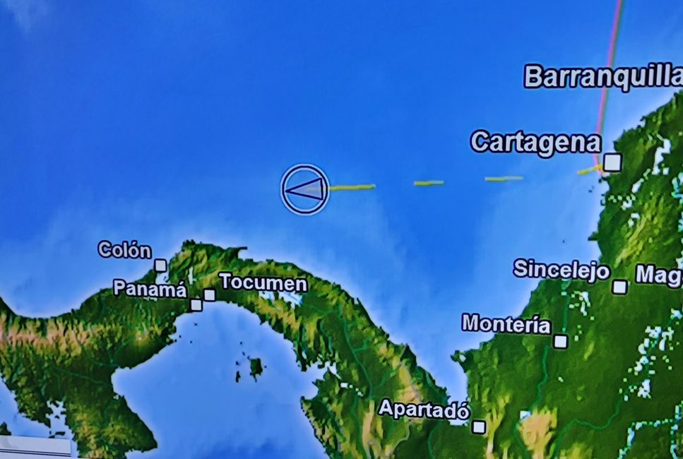 Jour 38 sur 175 : Croisière autour du monde - Jour en mer de Carthagène/Colombie à Puerto Limón/Costa Rica