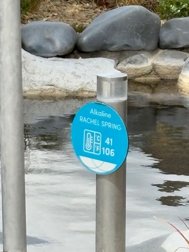 Smell of sulfur, hot springs, and water from above...