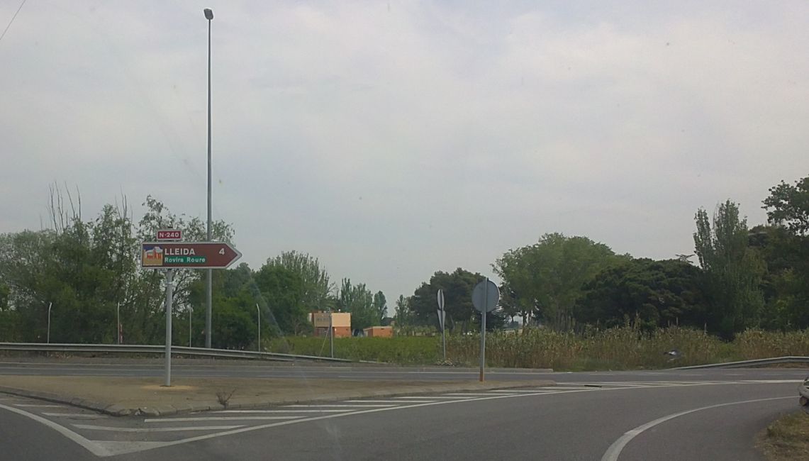 Foto dalla mia auto a Lleida (Catalogna, Spagna) (aprile 2019)