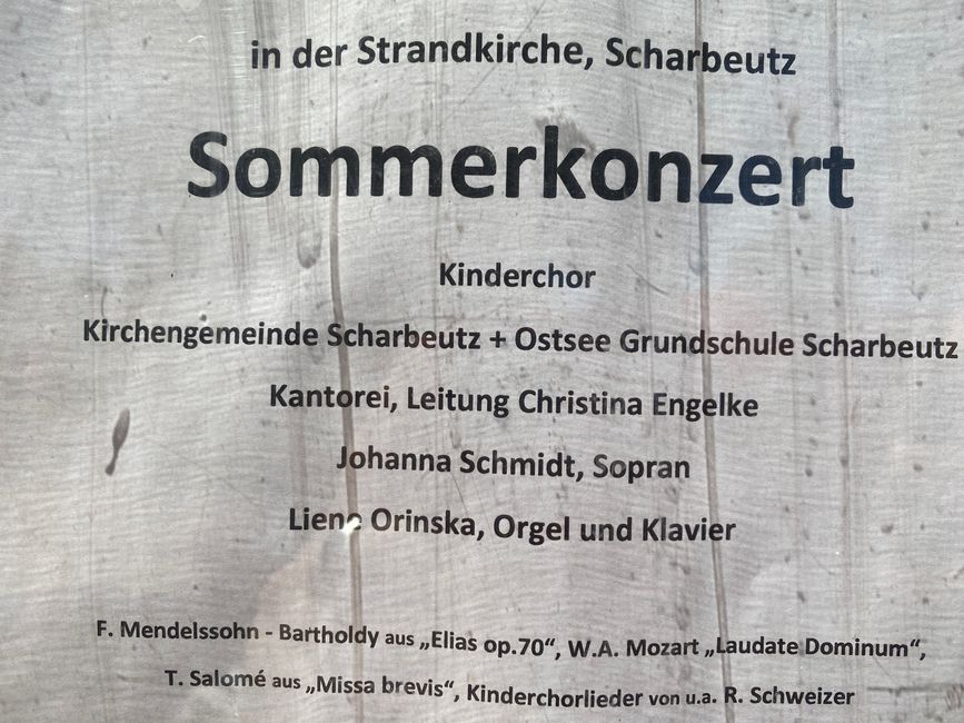 - ein Konzert wurde angekündigt