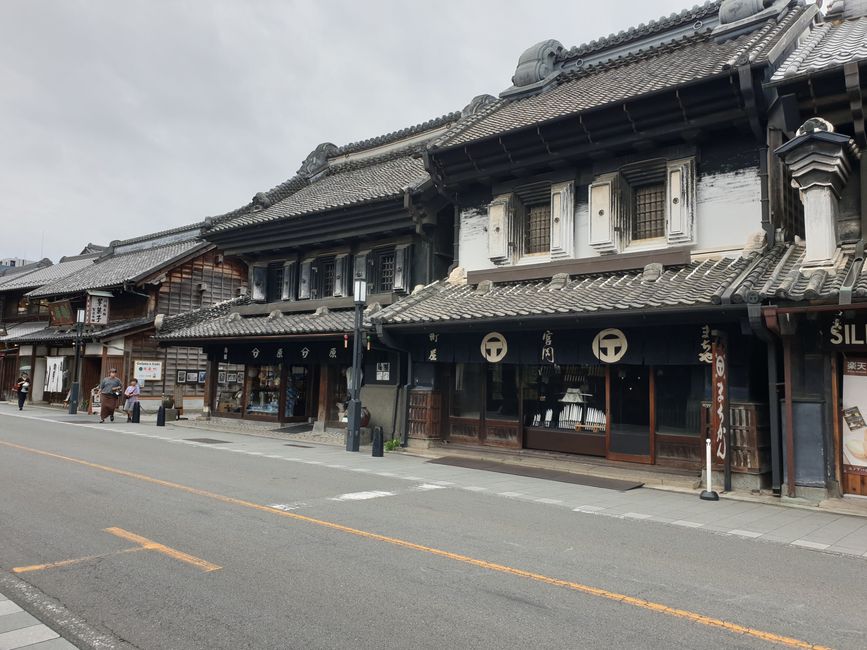 Many old houses in Kawagoe