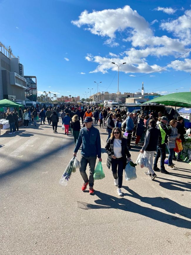 The Elche market was well attended.