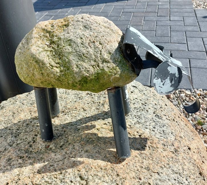 Ein steinernes Schaf 