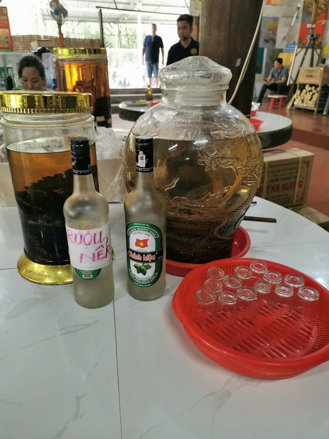 ... and then you can drink some schnapps ... It tasted quite nice ...