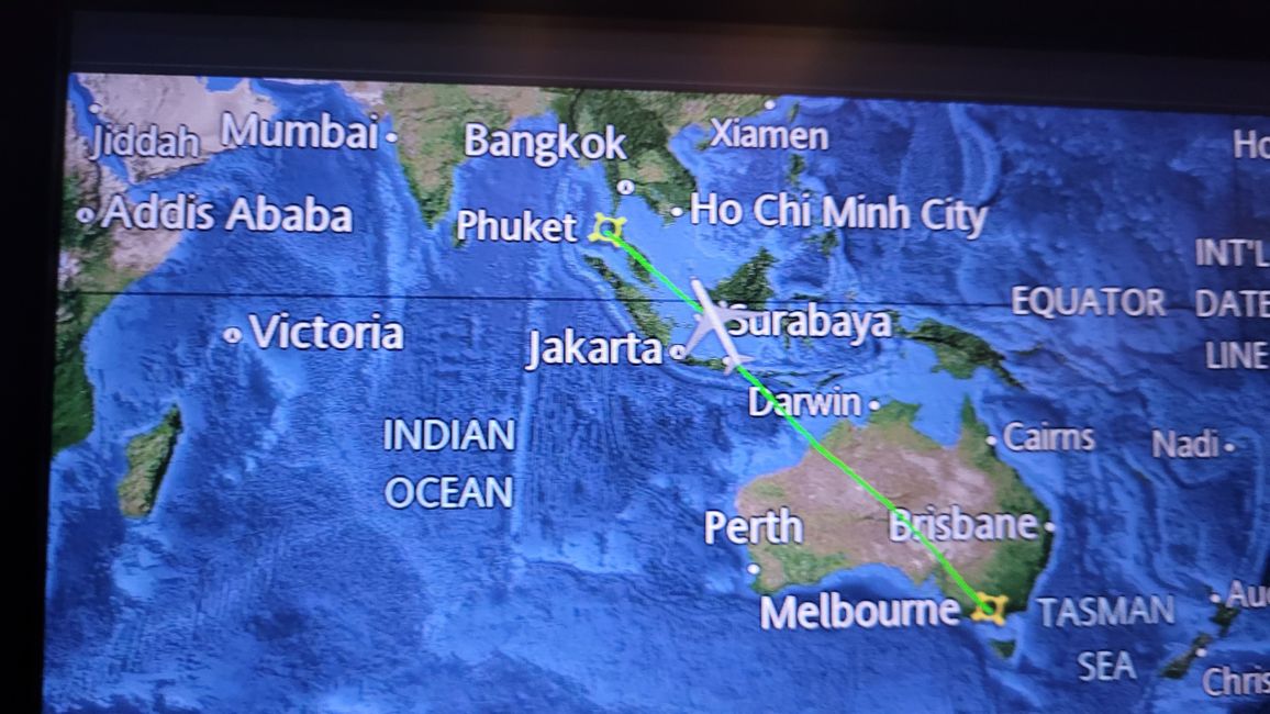 Melbourne und Phuket – knapp 8 000 Kilometer trennen die Städte