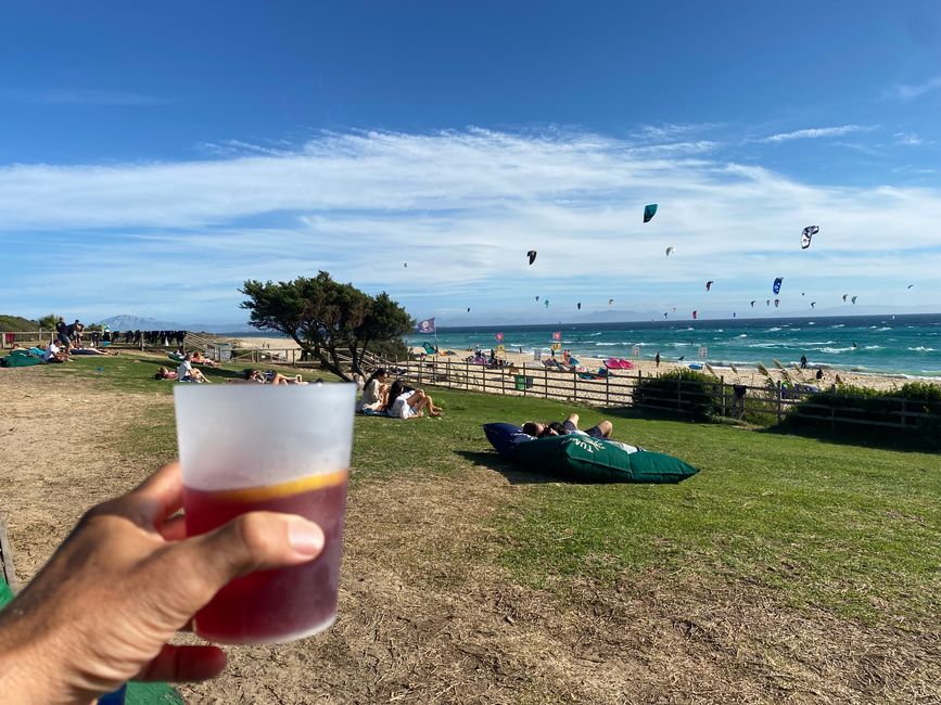 Hier kann man es aushalten, Liegewiese der Liam Whaley Surfstation