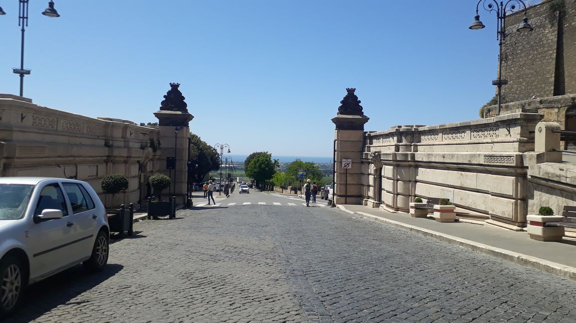 The view from Barriera San Giusto out to sea