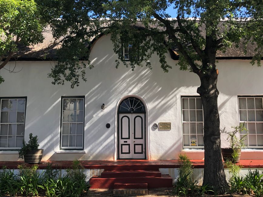 Alte Häuser an der Dorp Street in Stellenbosch
