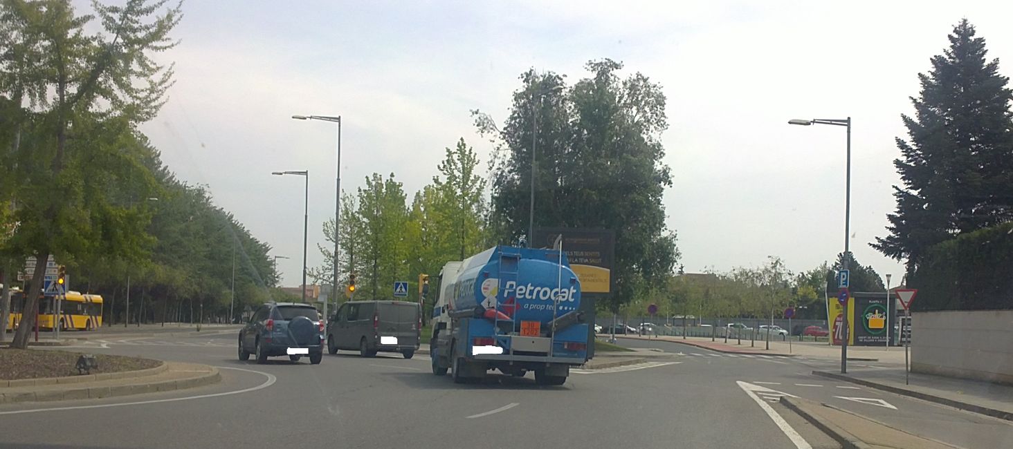 Foto dalla mia auto a Lleida (Catalogna, Spagna) (aprile 2019)