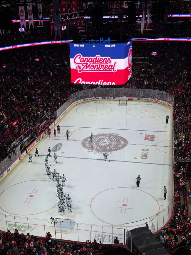 Mont-Royal y los Canadiens de Montréal contra los San Jose Sharks