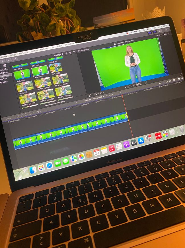 Greenscreen im Schnittprogramm/ greenscreen in the editing program