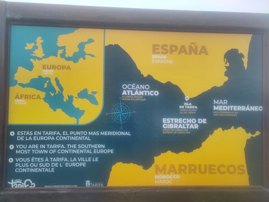 Punta de Tarifa: Regen und Sturm nicht nur am südlichste Felsen Europas - wetterbedingt verzögerter Wanderungsbeginn