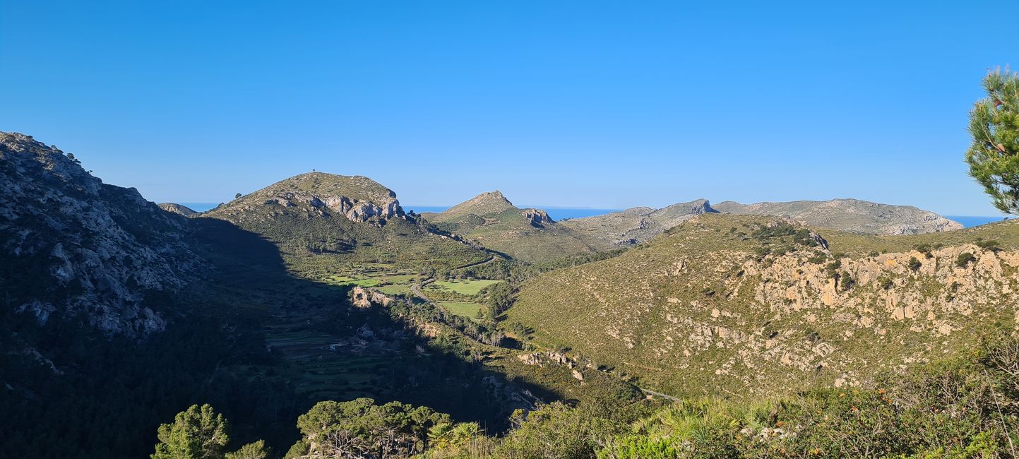 Der erste Anstieg von Finca Ses Fontanelles nach Estellencs