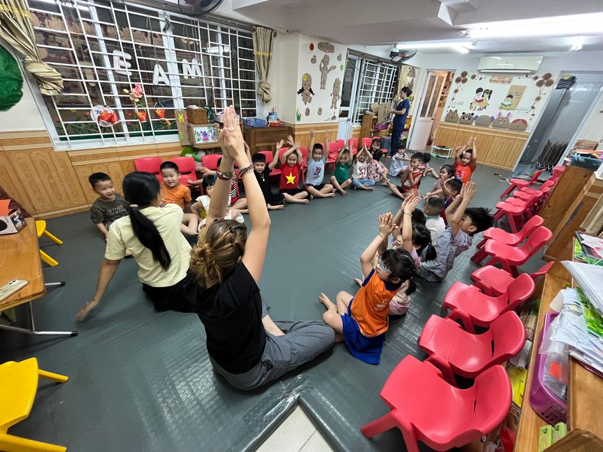 We also did yoga 