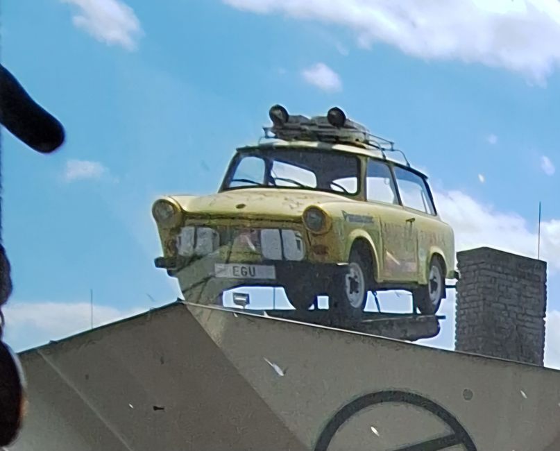 A Trabant on the roof 