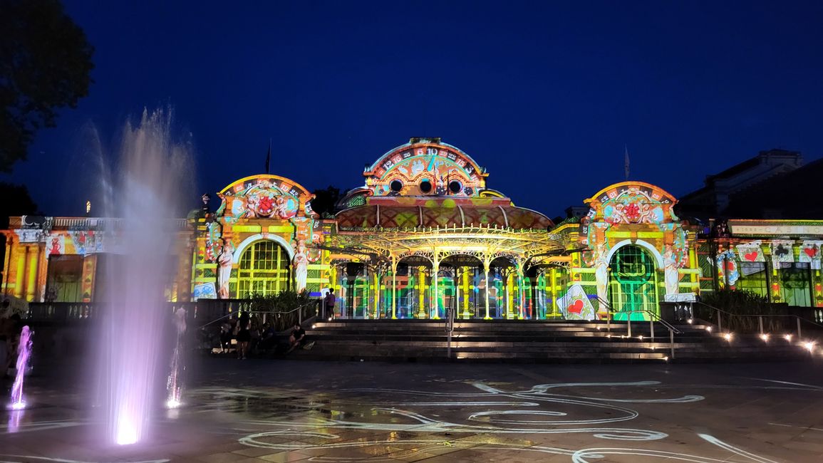 Lichtershow "son et lumières"