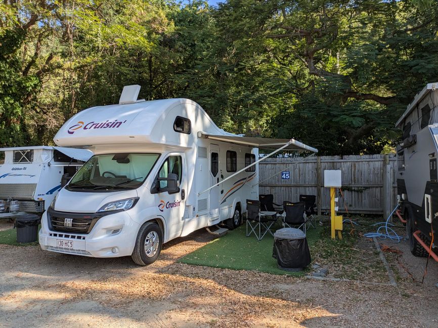 The first day in the camper