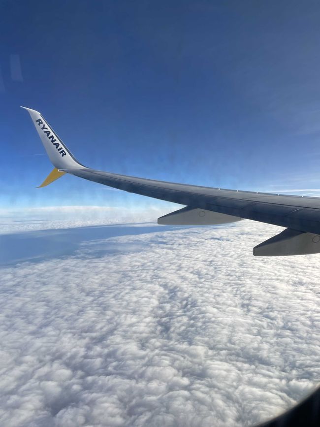 An impressive view from above of the Pyrenees.