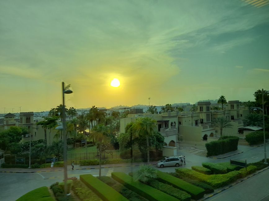 Sonnenuntergang über The Palm Jumeirah