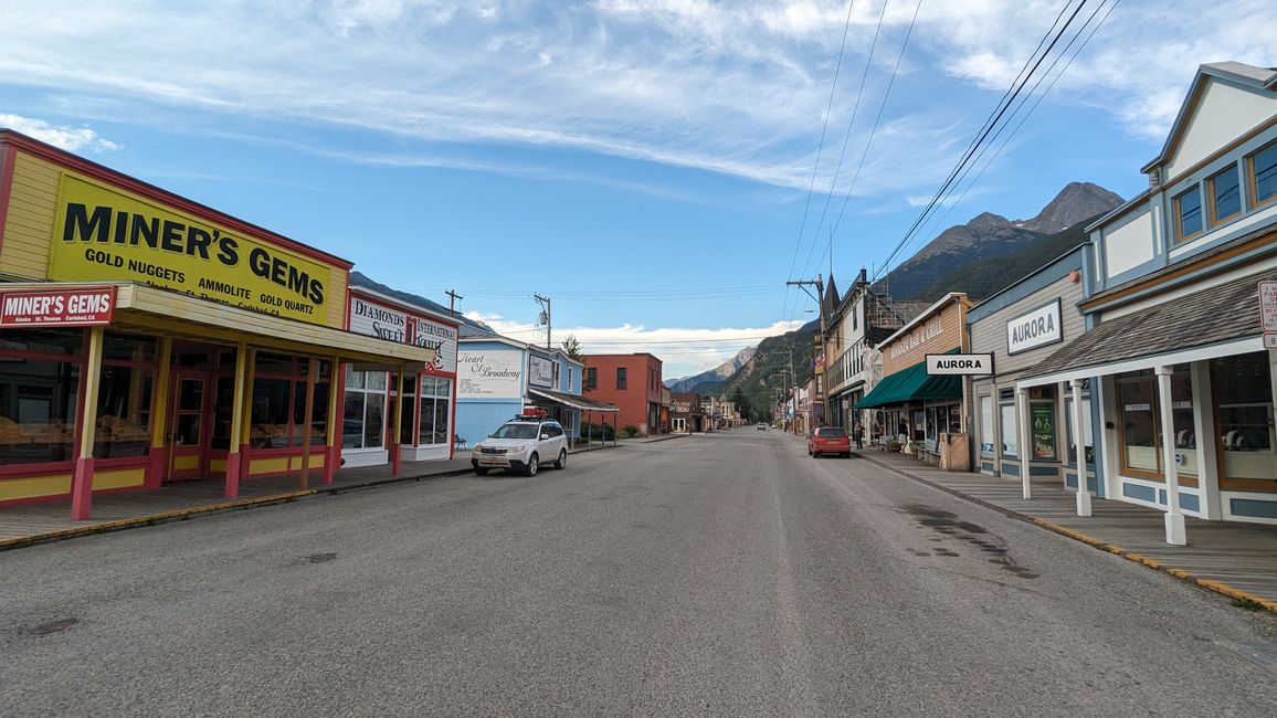 Abends um 21 Uhr in Skagway