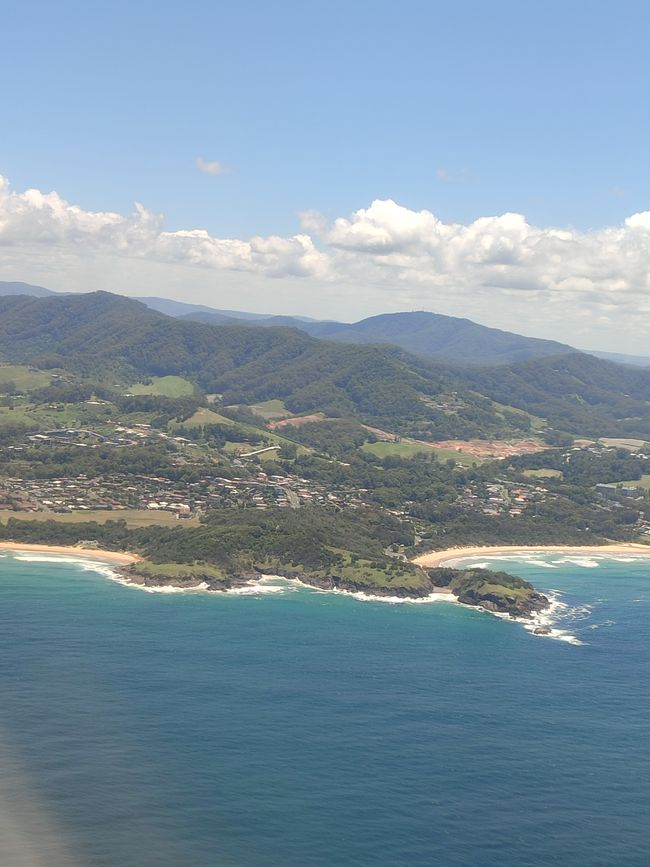 Sydney from above and further to Coffs Harbour