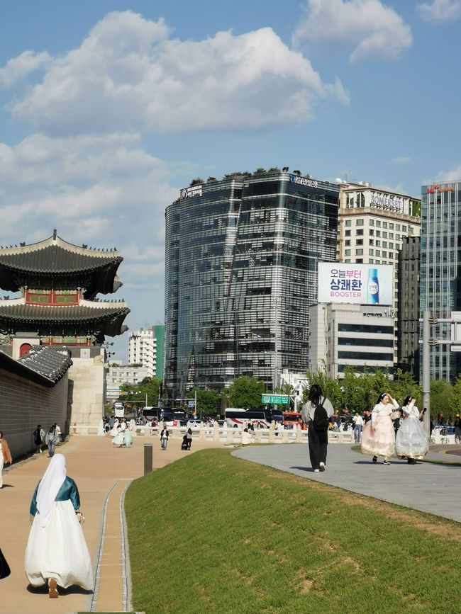 Vor dem Gyeongbokgung Palast 