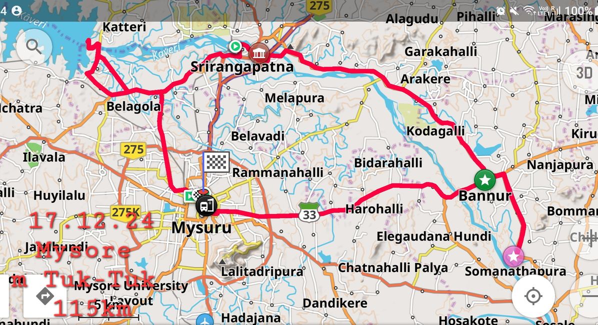 17.12. 24 Mysore mit dem TukTuk