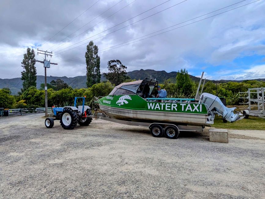 Mit dem Kajak raus auf die Sandy Bay im Abel Tasman-NP