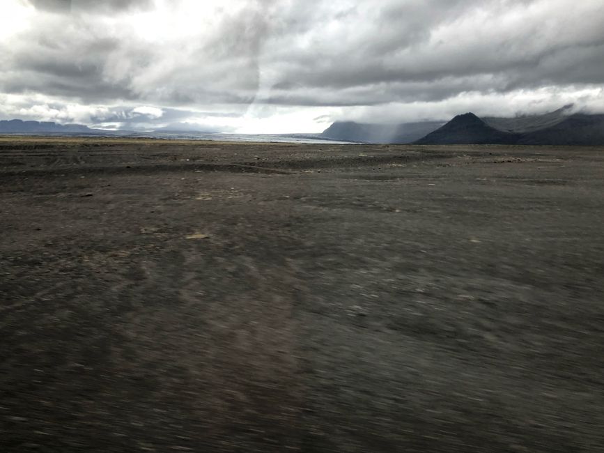 Zentralwüste Islands bestehend aus Kiesel