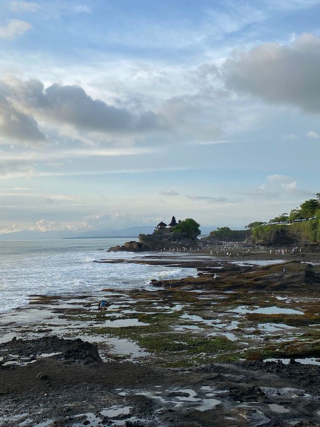 Pura Tanah Lot in the background