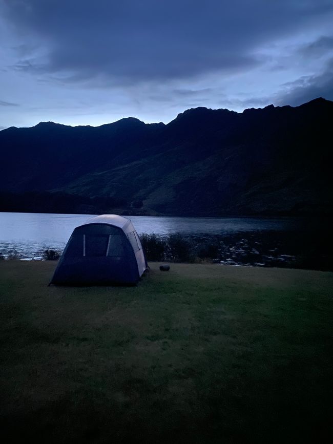 Camping am Lake Moke