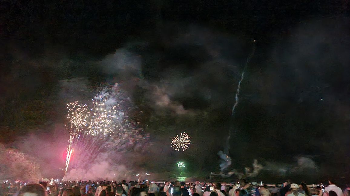 Fête de la Saint-Sylvestre sur la plage