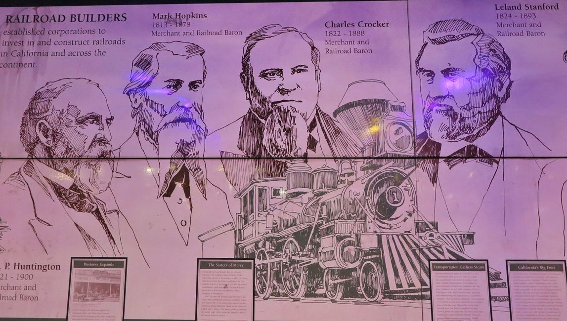 Die Pacific Railroad Financiers und Builders.
