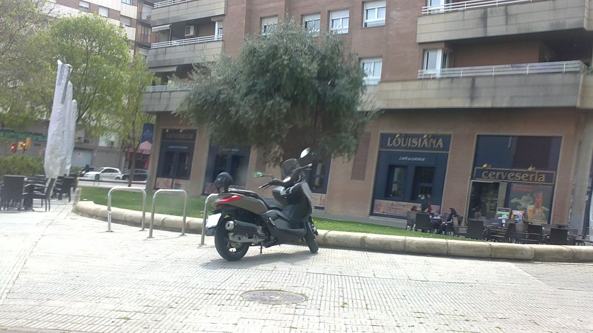 Foto dalla mia auto a Lleida (Catalogna, Spagna) (aprile 2019)