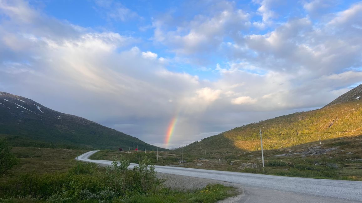 Rainbow in the middle of the night
