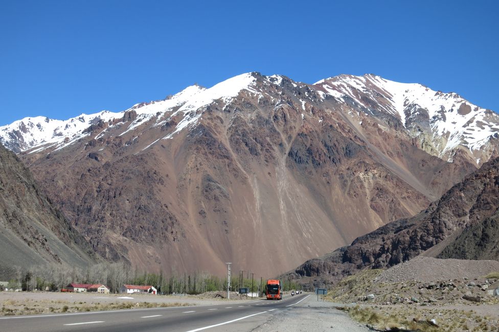 Viaje por carretera al Aconcagua