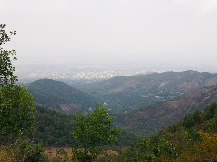 Aussicht auf Almaty
