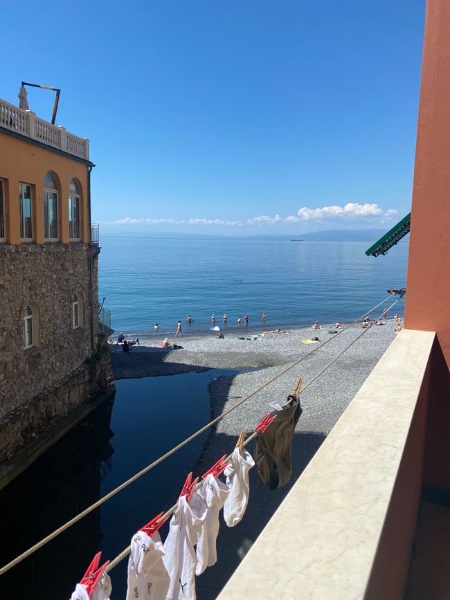 Vue depuis notre balcon d'hôtel