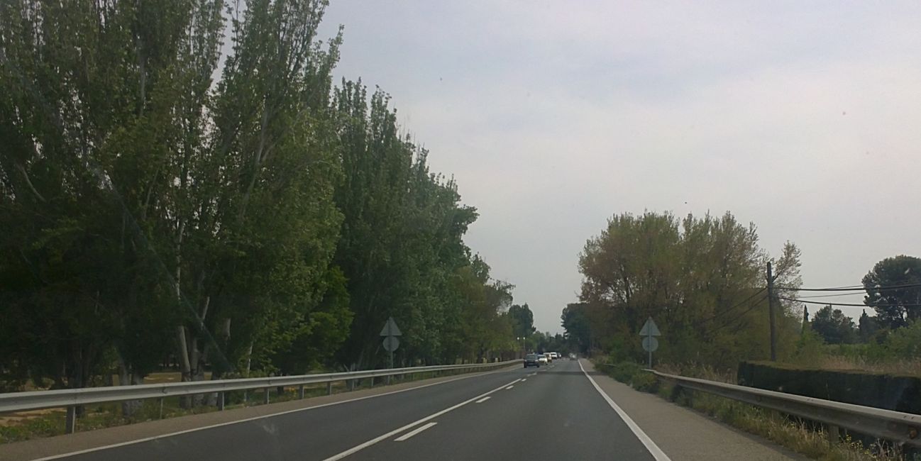 Foto dalla mia auto a Lleida (Catalogna, Spagna) (aprile 2019)