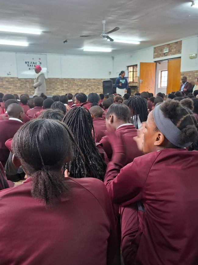 Religious assembly at the hall