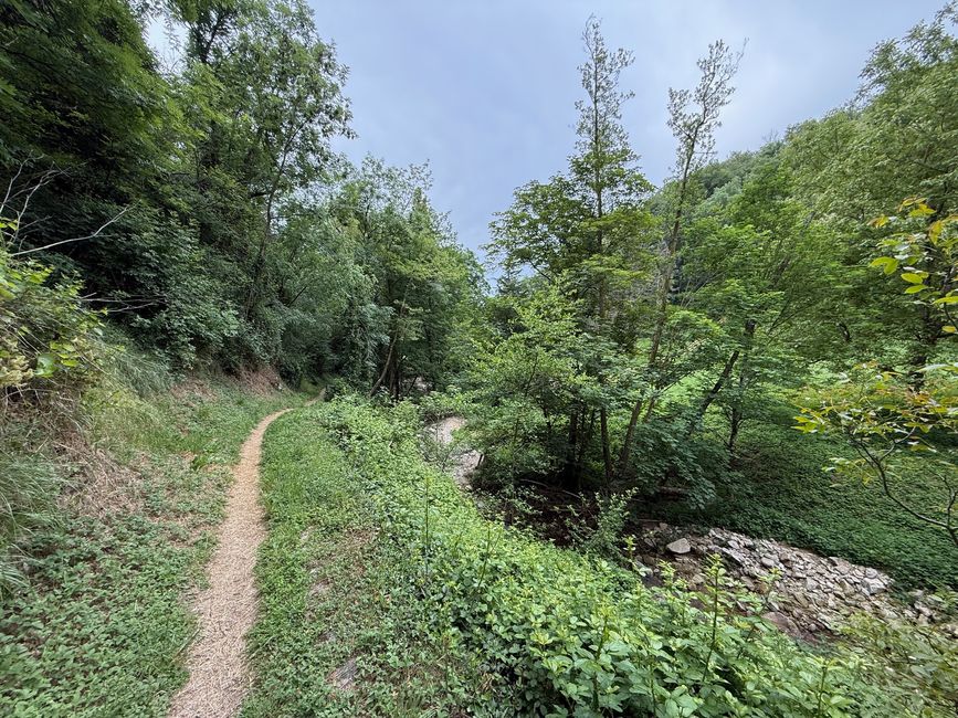 Ausflug nach Condrieu, Route barrée